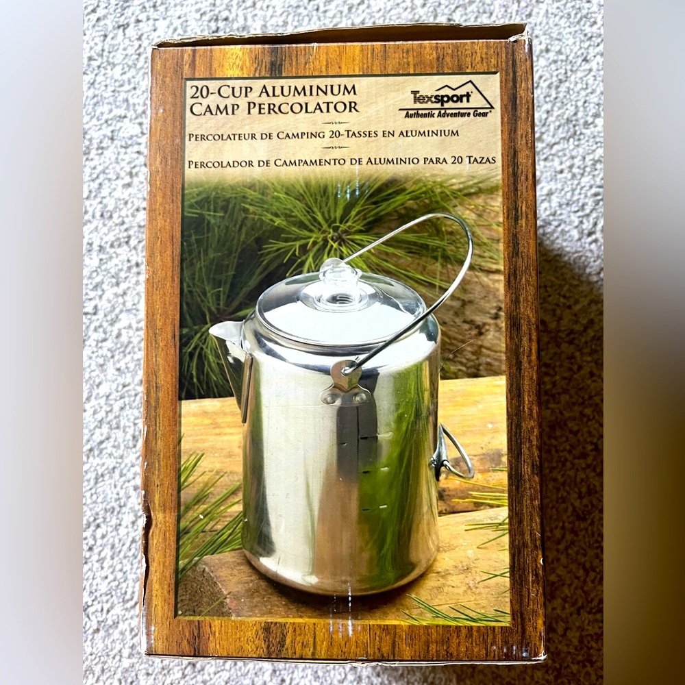 20–cup Aluminum Camp Percolator